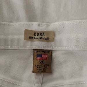 True Religion White Flare & Wide Leg Jeans